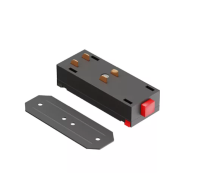 Коннектор прямой магнитный черный (S25)