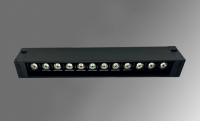 Магнитный светильник М220 02 линза 18W 3000-6500K черный (S25)